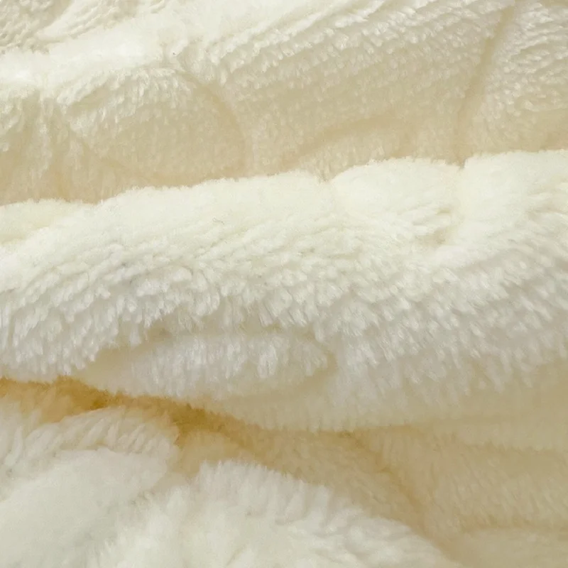 Colcha acolchoada na roupa de cama, cobertor, lençol de veludo com leite, colchão, capa de cama Cubrecam Colcha, inverno quente