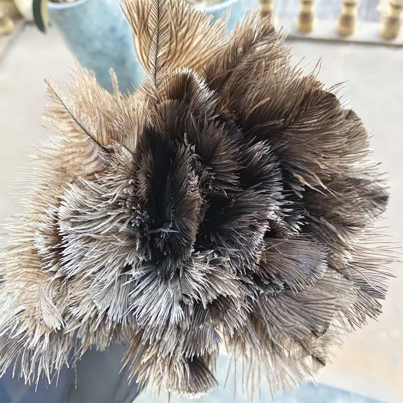 Feather Duster Wooden Handle Duster Anti-static Dust Removal Dusters Ostrich Duster Feather Fur Brush Home Cleaning Tools view 5