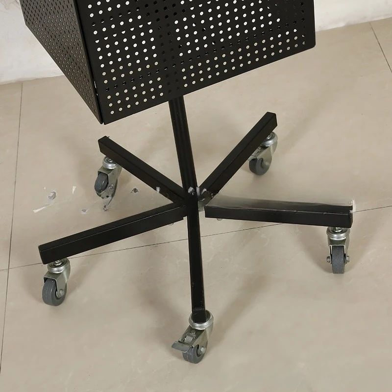 Custom Store Triangle Spinner Rack Tool Phone Accessories Jewelry Postcard Sticker Stationery Metal Rotating Display Stand
