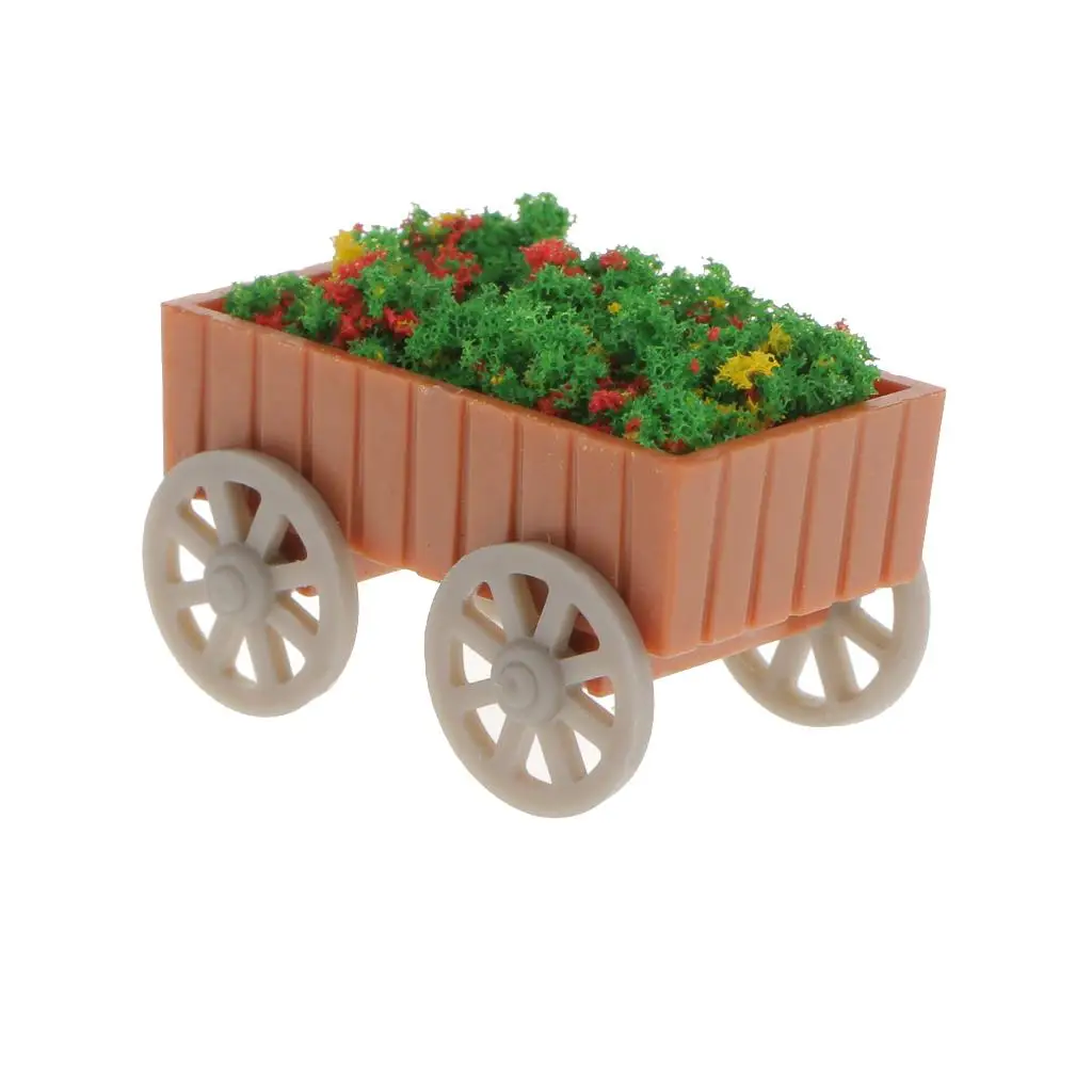 5Pcs Model Rectangle Flowerbed Railway Border Parterre 1:50 O