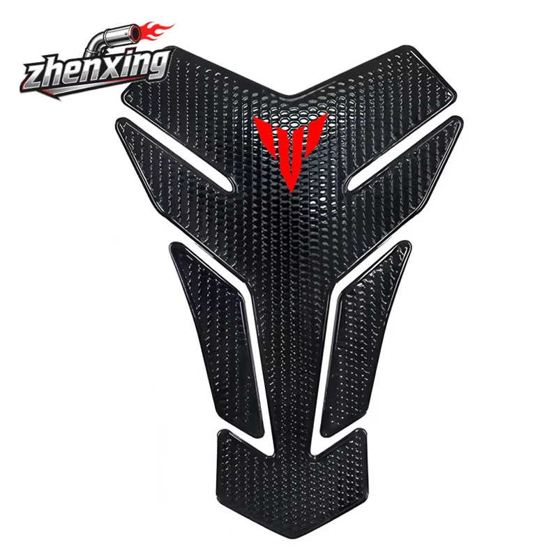 Almohadilla de tanque de combustible de motocicleta de fibra de carbono 3D, pegatinas protectoras para Yamaha MT01 MT03 MT07 MT09 MT10 MT 01 03 07 09 10
