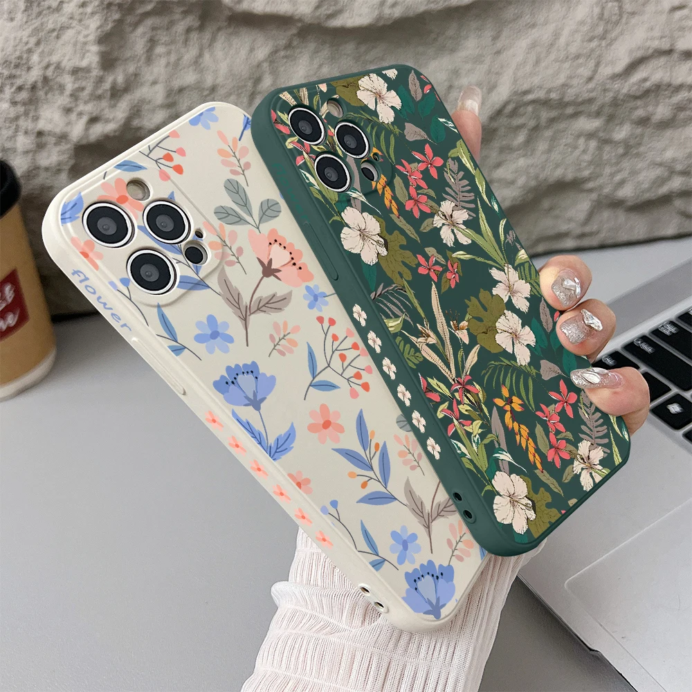 Luksusowe modne etui na telefon Flowers dla Vivo V30e V29 V25 V21 Y50 Y36 Y35 Y28 Y22 Y21 Y20 Y17 Y16 Y15s Pro 4G 5G Edge Soft Cover