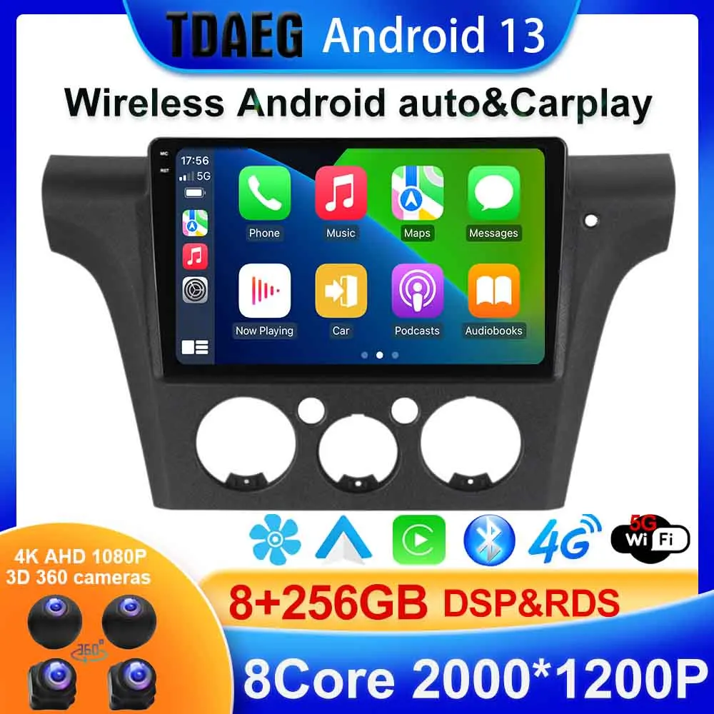Android 13 DSP для MItsubishi Airtrek Outlander 2001-2005 RHD и LHD автомобильная навигация GPS хост Восьмиядерный мультимедийный видеоплеер