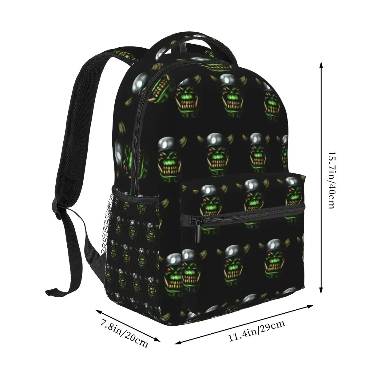 Orc Head Backpacks Boys Girls Bookbag Children School Bags Cartoon Laptop Rucksack Shoulder Bag Large Capacity