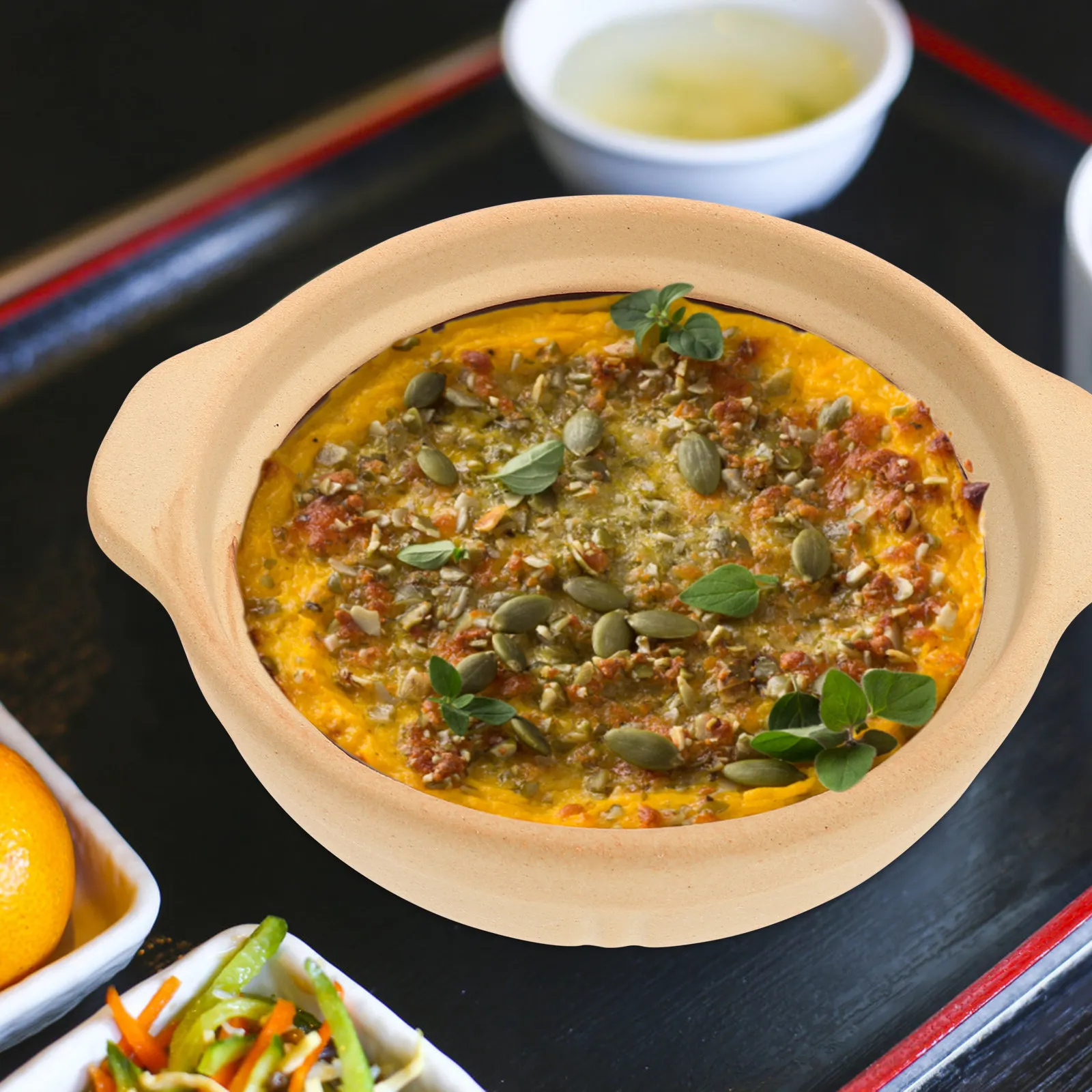 

1Pcs Ceramic Stew Pot 500Ml Sand Pot Earthenware Casserole Dish for Healthy Cooking Stewing Boiling Soup Making