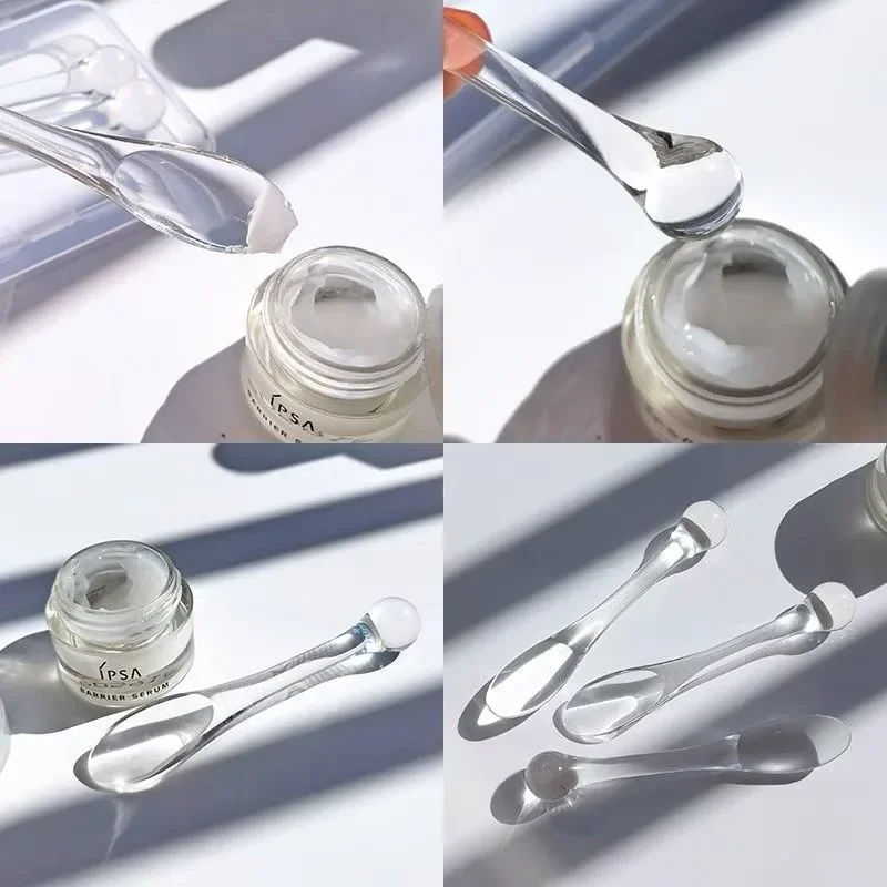 3pcs Diy Cream Scoop Eye Ball Massage Stick Multifunctional Eye Cream Mask Scoop Sub-package Small Scoop Face Applicator