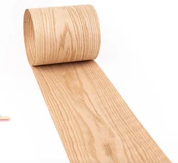 Pure Natural American Red Oak Skin Wood Veneer L:2.5meters Width:20cm thickness:0.5mm