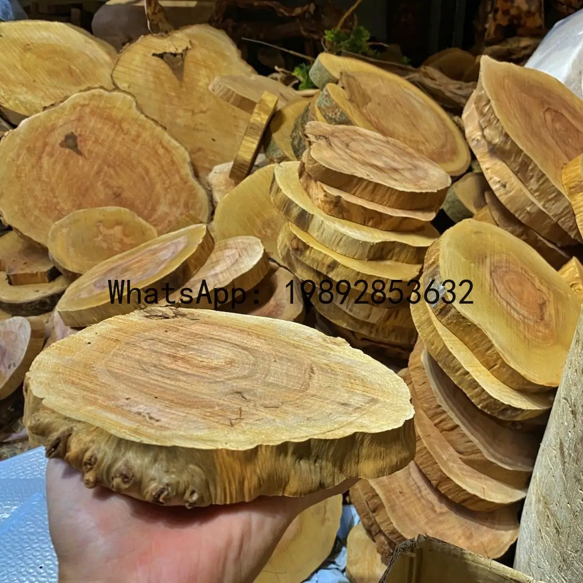 

Raw wood shaped slices stove mat mat bonsai pot holder table mat bottom base rosewood solid wood coaster oven mitts insulation