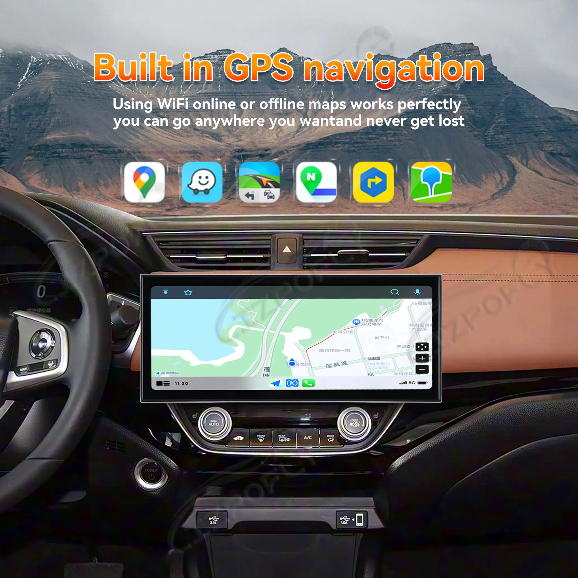 

Carplay Car Radio 15.8" Touch Screen For Honda ENVIX/CRIDER 2019-2020 Android15 GPS Navigation Multimedia Player Head Unit