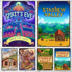 Stardew Valley Decor for Room Decors Aesthetic Pinterest Decorative Prints Wall Painting on Canvas Decoration Home Decorations