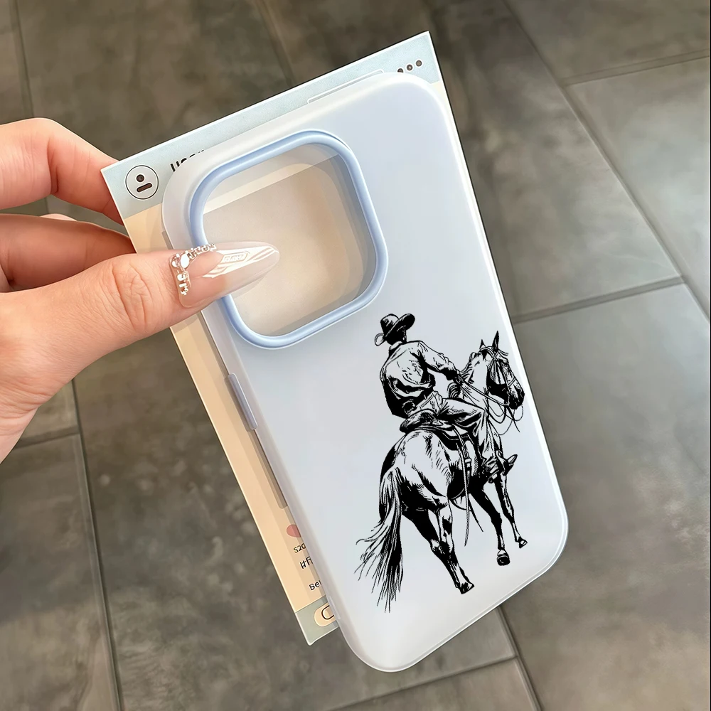 für iPhone 17 16 14 15 11 12 13 Pro Max 7 8 15 16 Plus 17 Air Hüllen Retro Western Cowboy Handyhülle Stoßfeste Silikonhülle – Detail 7