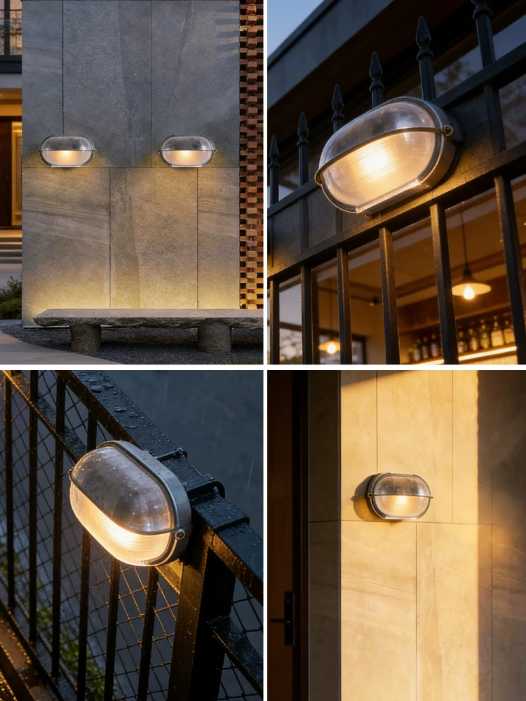 American style outdoor retro waterproof wall lamp, industrial style, courtyard entrance, tavern, caf é, decorative wall lamp