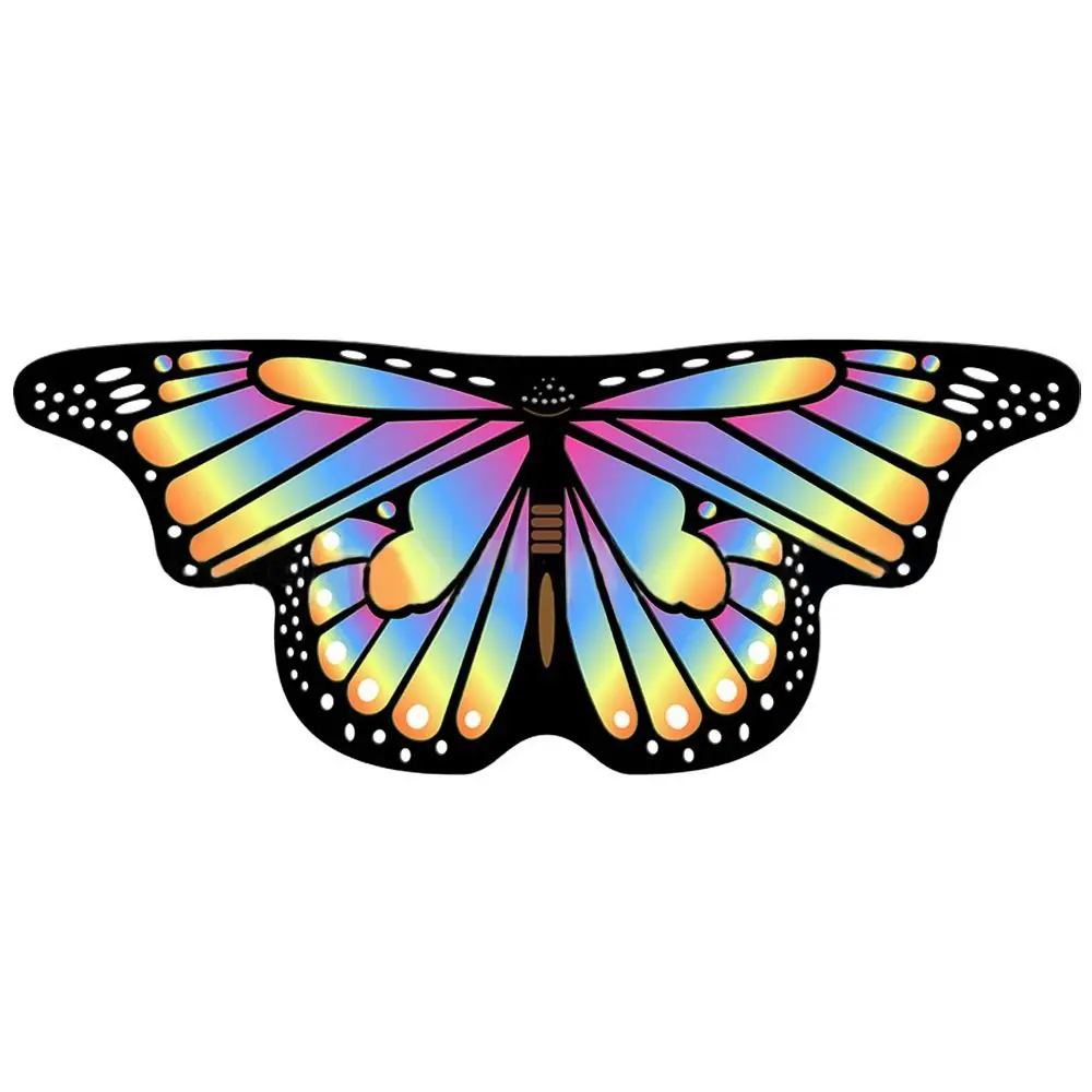 Kinderen Vlindervleugels Cape Meisjes Fee Sjaal Pixie Mantel Fancy Kleurrijk Jurkje Kostuum Cadeau Feest & Vakantie DIY Decoraties