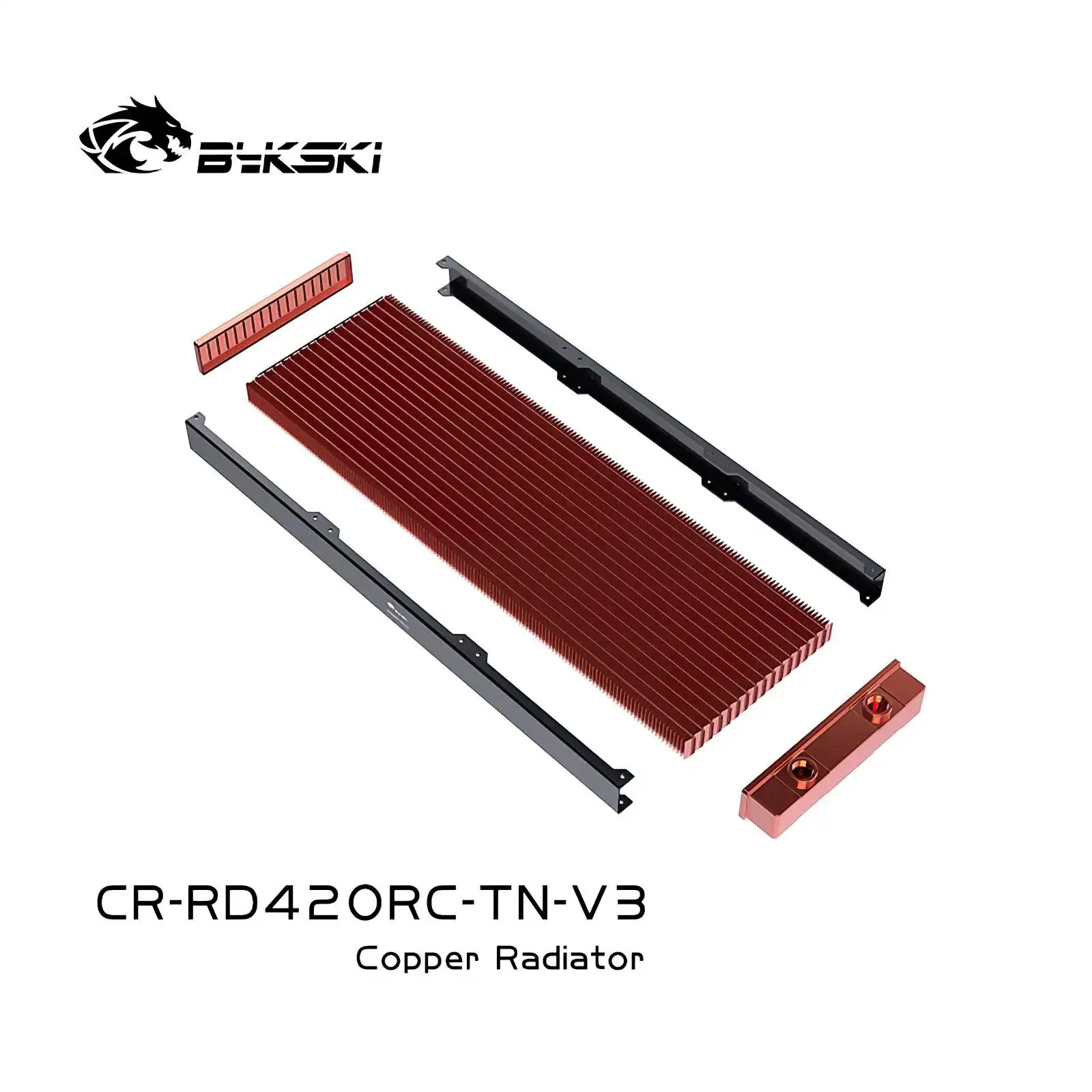Bykski 42cm 420mm 3 X 14cm Copper Radiator Liquid Water Cooling B-RD420-TN-V3