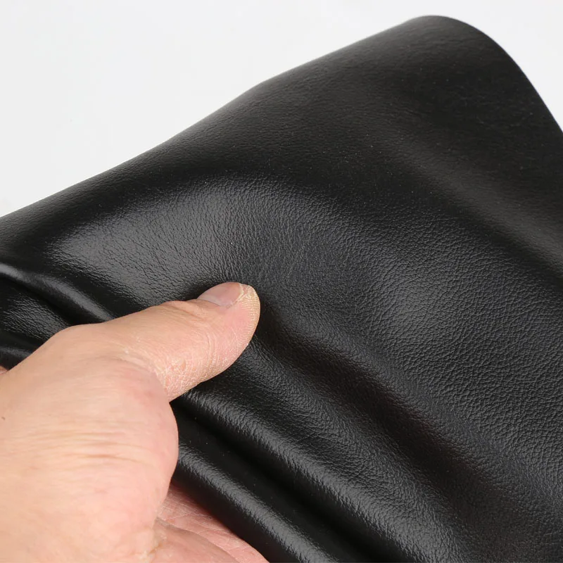 Black Embossed Head Layer Cowhide Genuine Leather 1.2mm Soft Cowhide Sofa Headboard Car Seat Leather Fabric