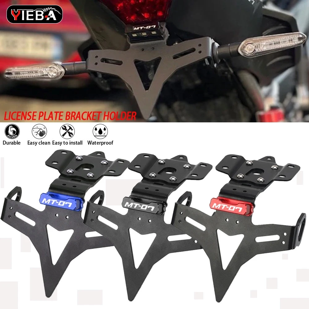 

For Yamaha MT07 MT 07 2013 - 2024 MT-07 YZF R7 FZ-07 2025 2024 2023 License Plate Holder Tail Tidy Fender Eliminator Bracket
