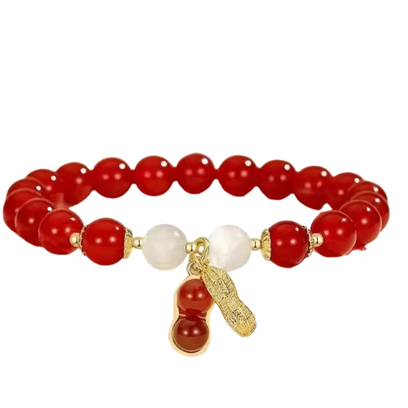 

Luck Peanut Fortune Brand Bracelet for Women, Gift for Best Friends, Palace Style Bracelet, New Chinese Style Hanfu Accessories