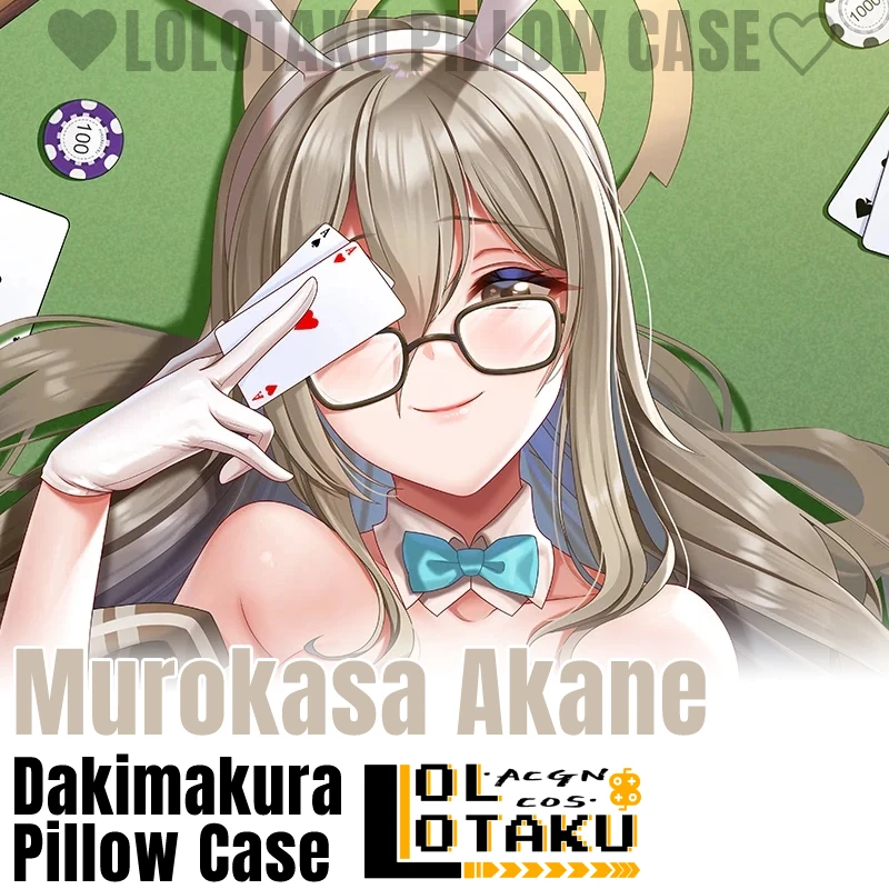 

Murokasa Akane Dakimakura Blue Archiave Pillow Case Hugging Full Body Sexy Cushion Cover Home Bedding Decor Pillowcase Otaku
