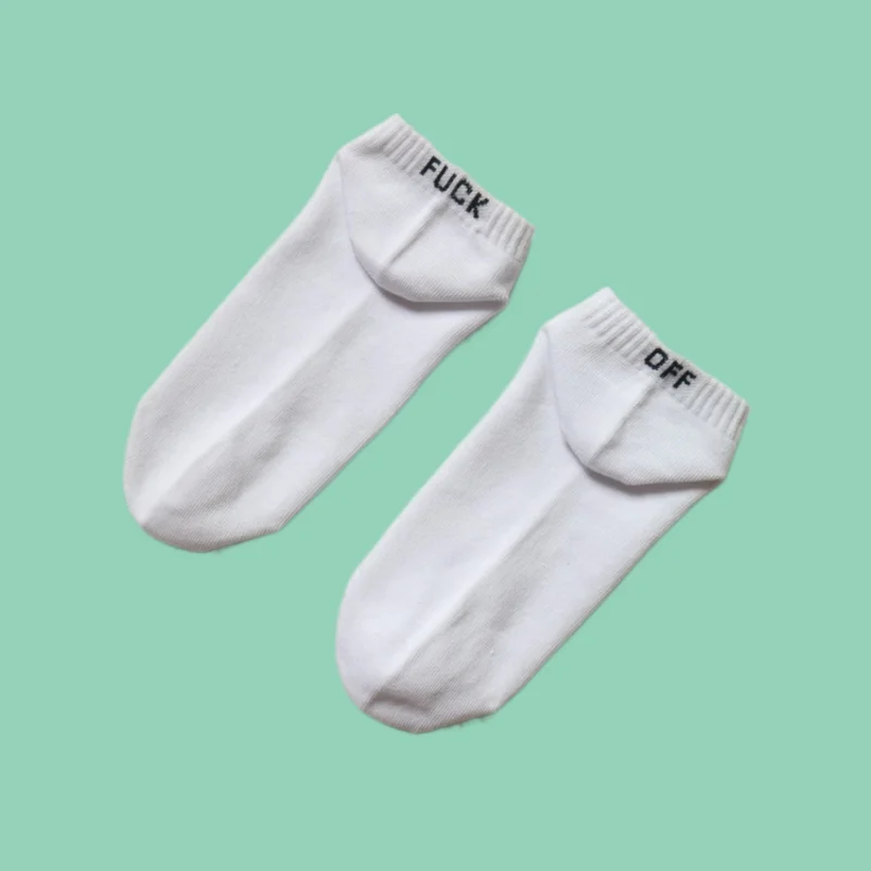 

5/10 Pairs 2024 New Letter Socks Cotton Socks Men's Boat Socks Short Socks English Novelty Socks Trendy Fashion Youth Socks