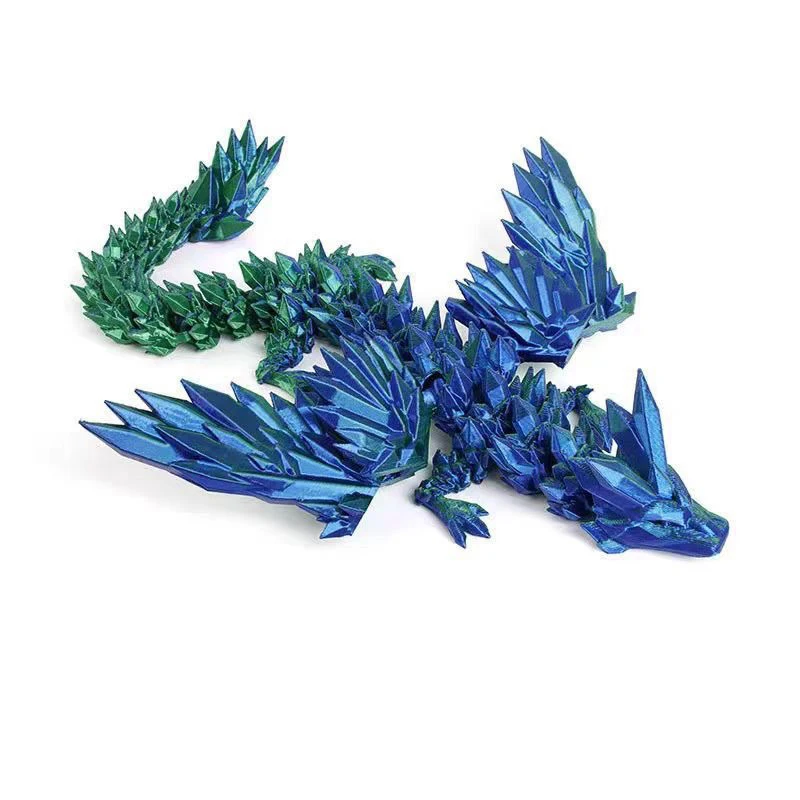 15cm 3D-Gedruckter Drache mit Beweglichen Flügeln Büro-Schreibtisch-Accessoire Kreative Heimdekoration Perfektes Weihnachtsgeschenk Feiertagsgeschenk Spielzeug