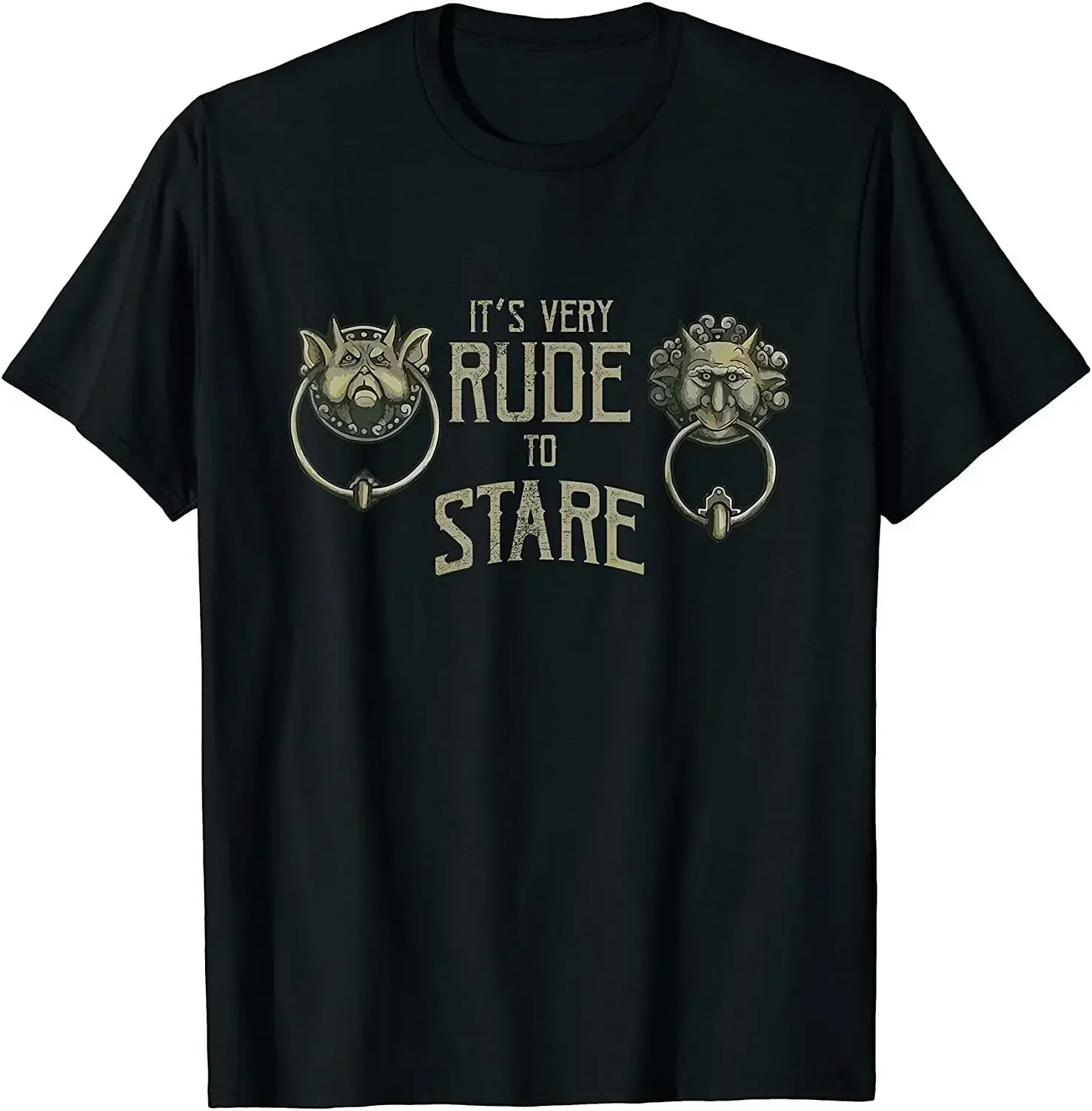 Its Very Rude To Stare Labyrinth Pure Cotton T Shirt Men Casual Short Sleeve Tees Tops Dropshipping