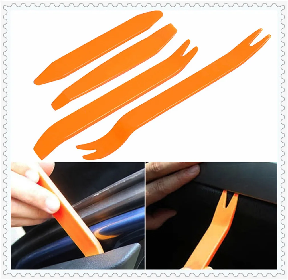 4PCS Car audio disassembly tool plastic pry bar door for Volkswagen vw 2.0 TF Phaeton B5 B6 B7 Polo New Beetle Passat B6