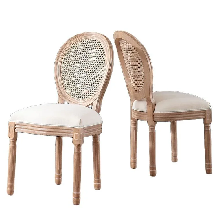 Vintage Louis Chair with Rattan Cane Back Provides a Classic Look for Your Event Decor