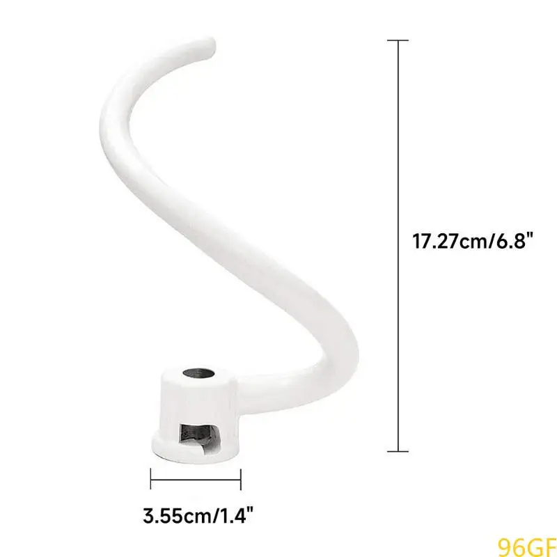 96GF Metal Dough Hook for 6QT KB26G1X K5SS K5A KSM5 KS55 600 KV25G0X KV25G8X KV25H0X KP26M1X KP26M8X KL26M8X Stand Mixer