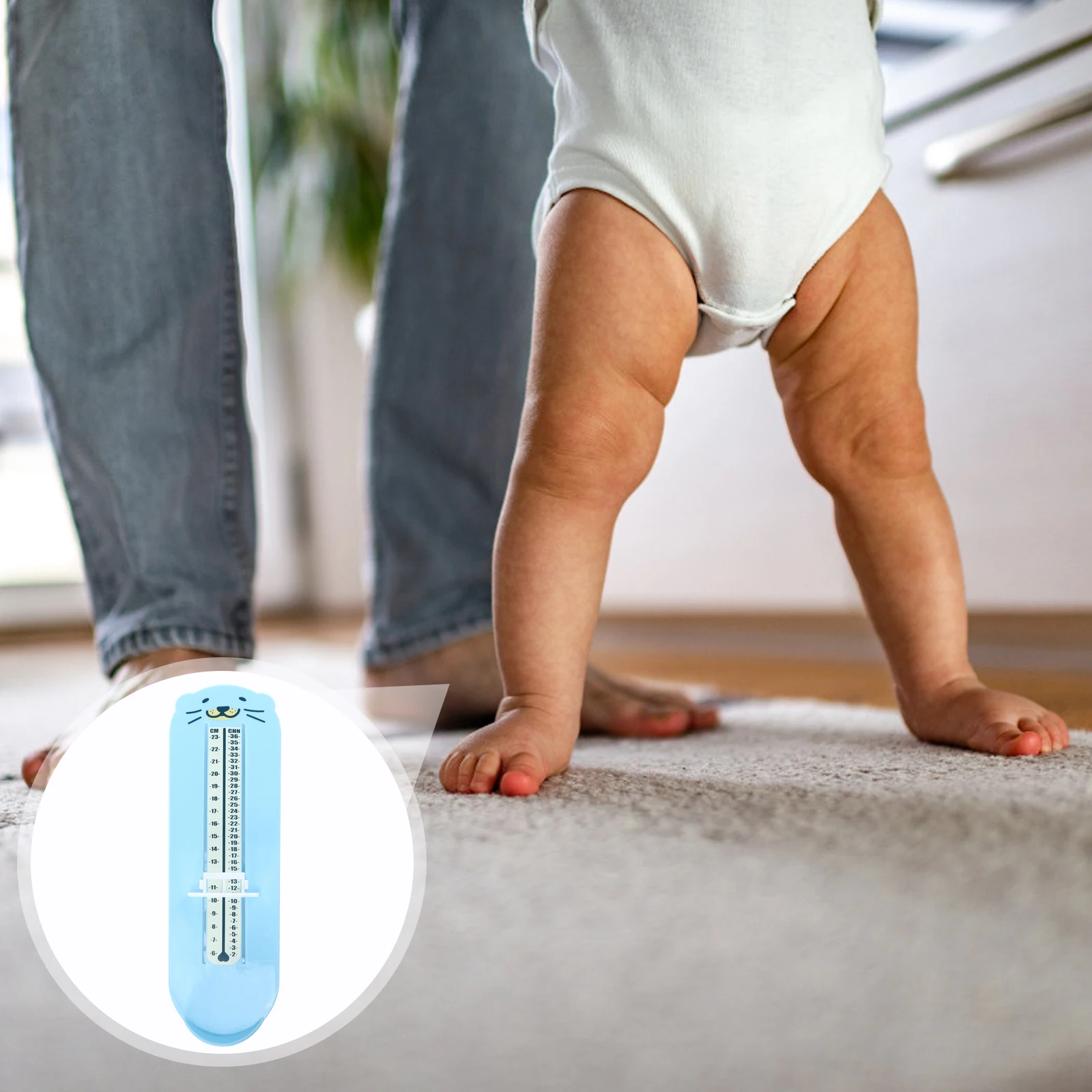 

Foot Measuring Device Baby Feet Ruler Size Chart Measurement Tool Shoes Sizer Kids Cartoon Number Learning Aid