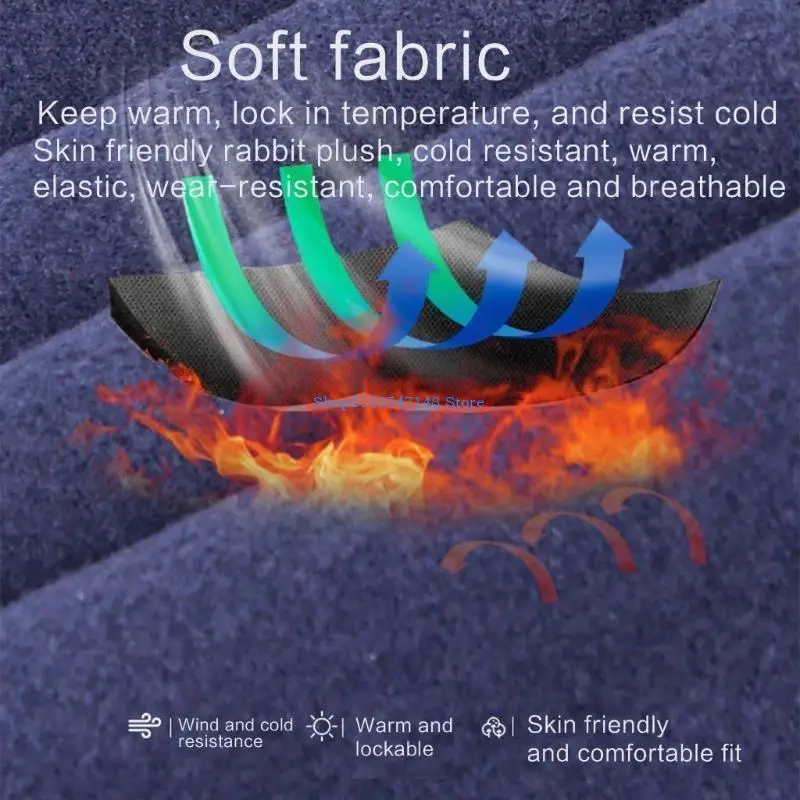 P88B Bavaglini per copricapo da ciclismo invernali caldi Sciarpa da pesca scalda orecchie con collo in pile