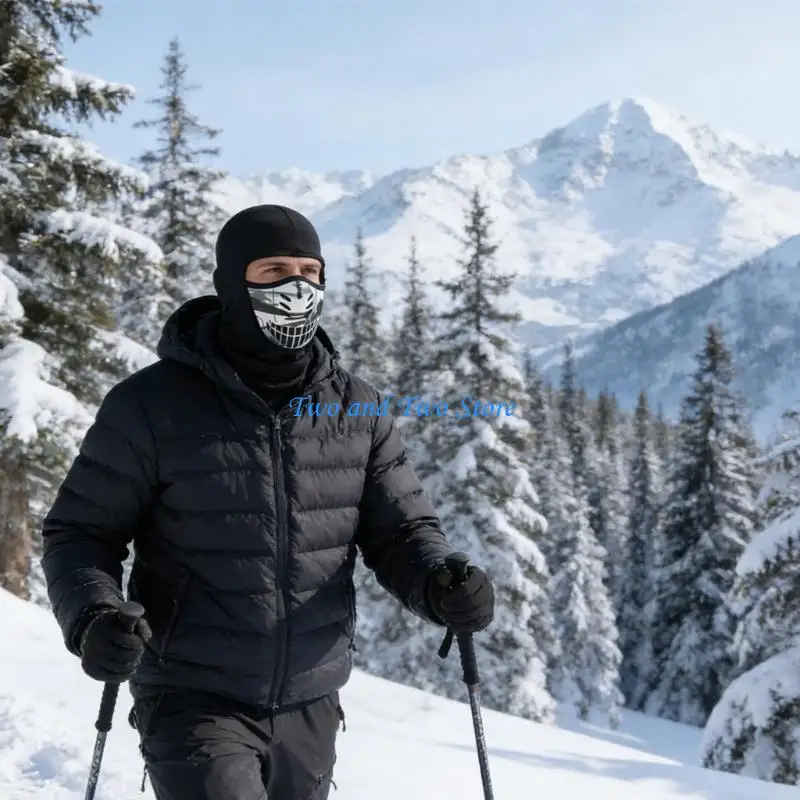 

HX6F Full Coverage thermally Cap for Cold Weather Ride Windproof Stretch Fleece