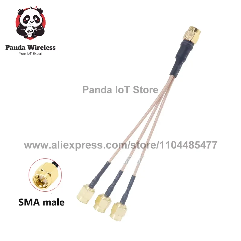 

1 шт. SMA-J до 2/3/4 X SMA штекерный кабель-разветвитель с двойным удлинителем косички RF соединительный разъем RG178 4G LTE 5G Wi-Fi антенна