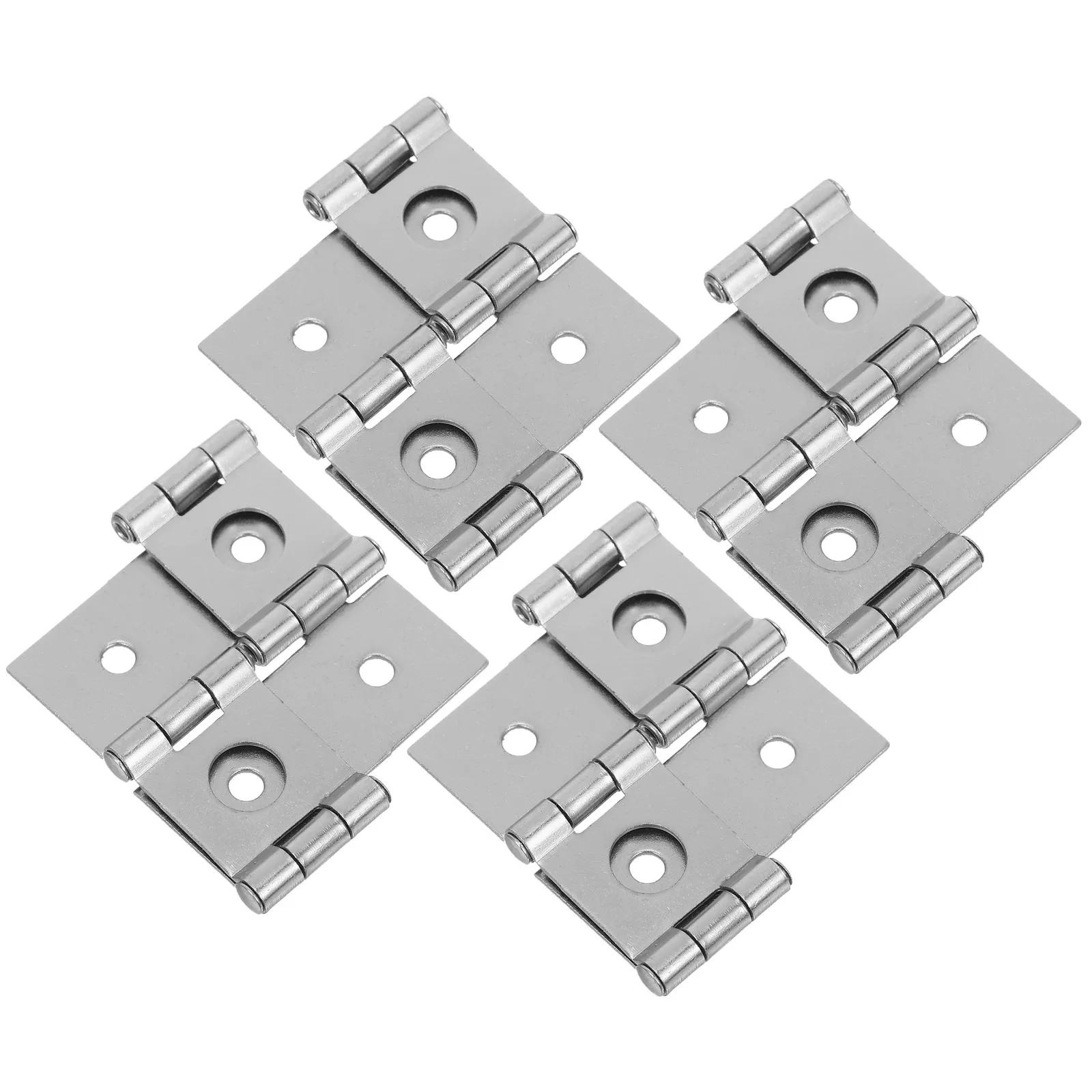 4Pcs Double Saloon Door Hinges Iron Heavy Duty Double Swing Gate Hinges for Furniture Screen Installation