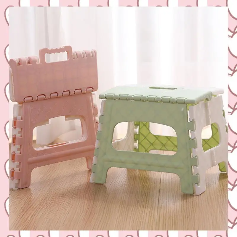 HHTL Plastic Multi Purpose Folding Step Stool Home Train Outdoor Foldable Storage