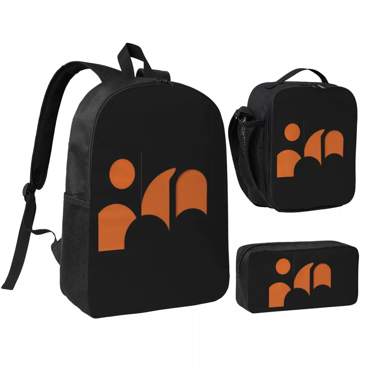 

Geometric Terracotta Shapes Backpack Boys Girls BookBag School Bag Shoulder Bags 3ps Insulated Lunch Bag Pencil Case