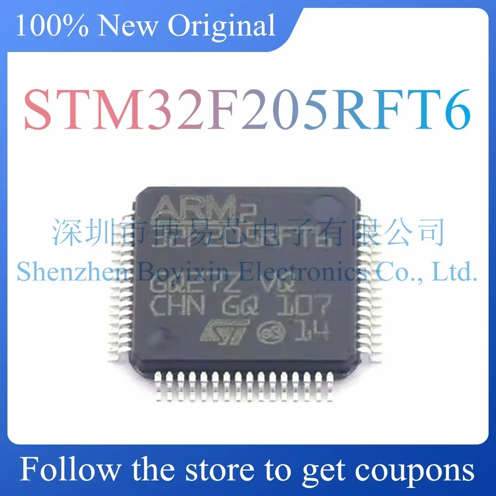 オリジナルLQFP-64 stm32f205rft6製品新品