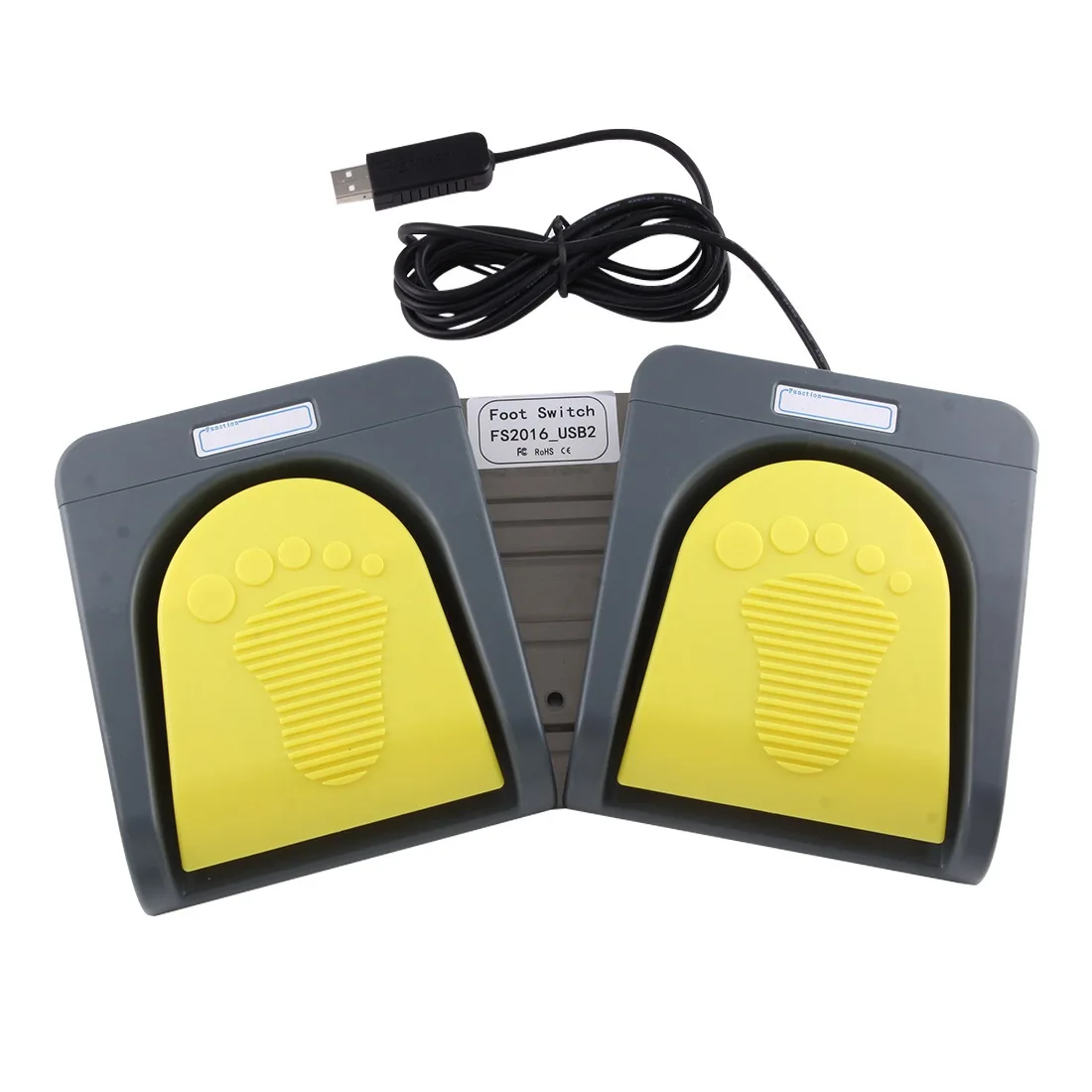 USB Dual Foot Switch, Custom Mouse Shortcut, Game Reset Pedal, Wireless Bluetooth Teleprompter Controller, Sampler Auxiliary Key