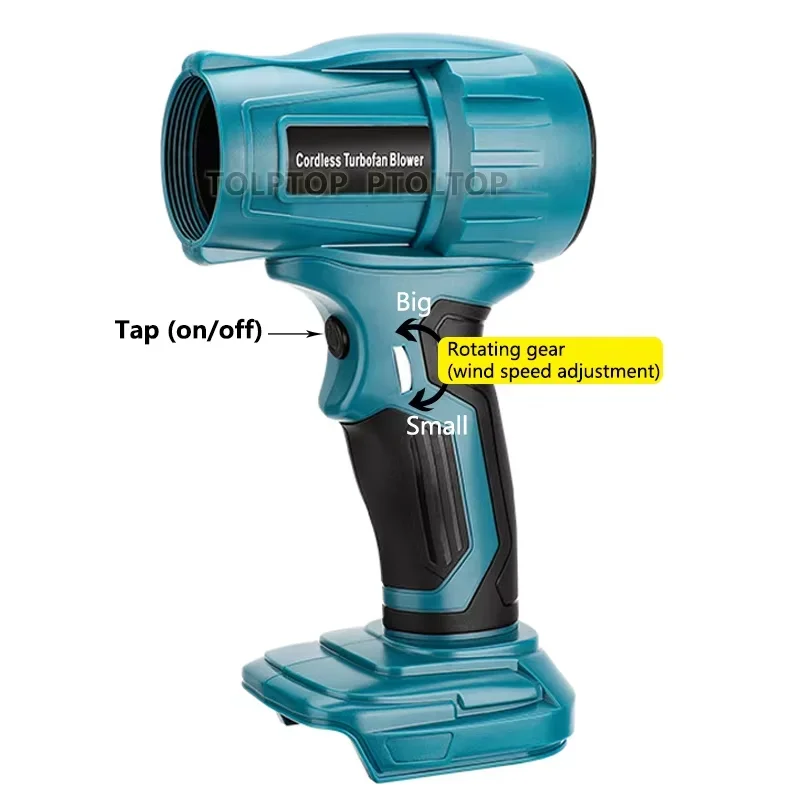 350 Вт струйный вентилятор портативный жестокий турбовентилятор для Makita/Dewalt/Milwaukee/Bosch/Ryobi 18 В литий-ионный аккумулятор беспроводной ручной вентилятор