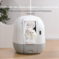 Automatic Self Cleaning Cat Box Smart Fully Enclosed Automatic Deodorization Cat Toilet Electric Cats Box Arenero