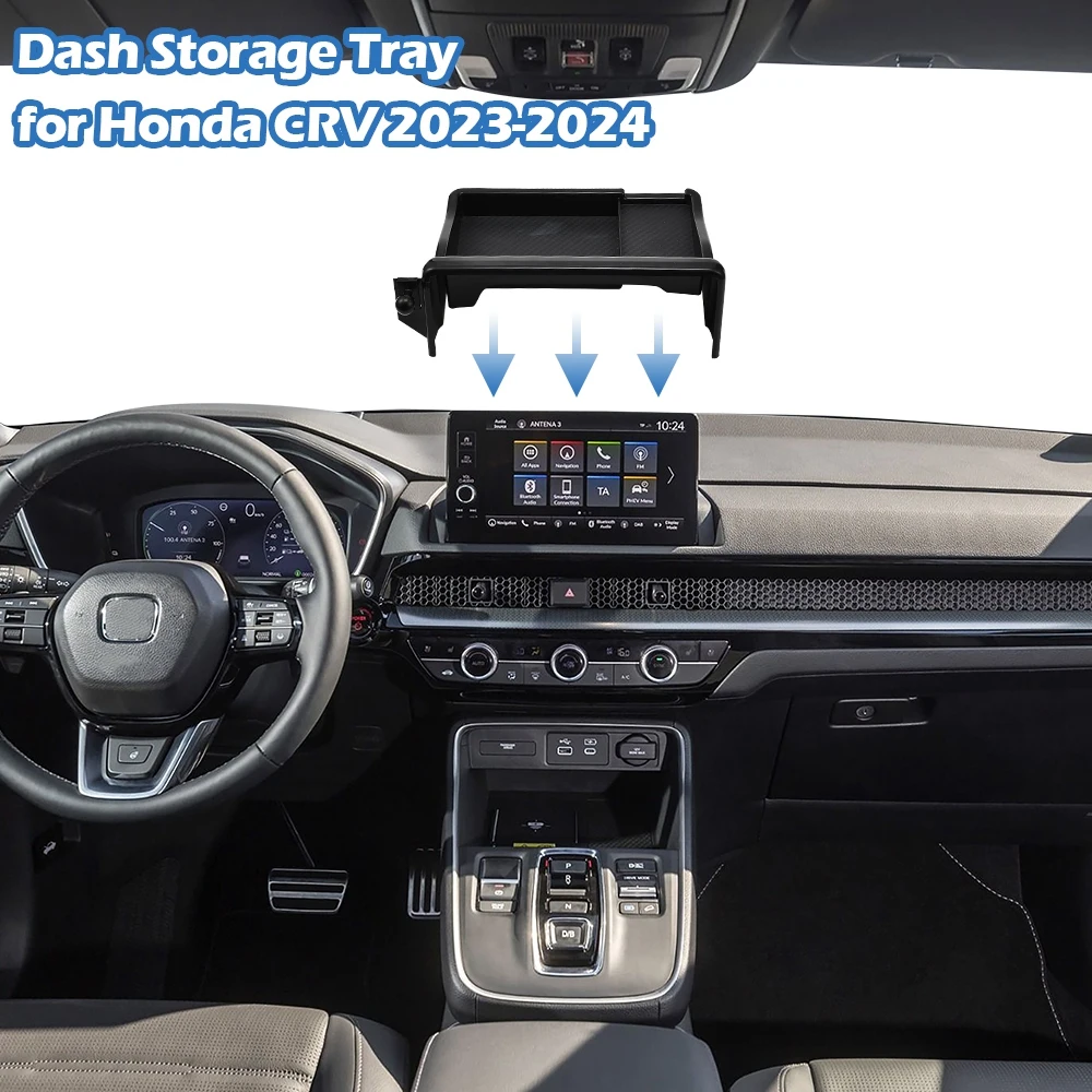 صينية تخزين لوحة القيادة المركزية للسيارة ، منظم لوحة القيادة ، صندوق مناديل ، حامل نظارات ، متوافق مع هوندا CRV