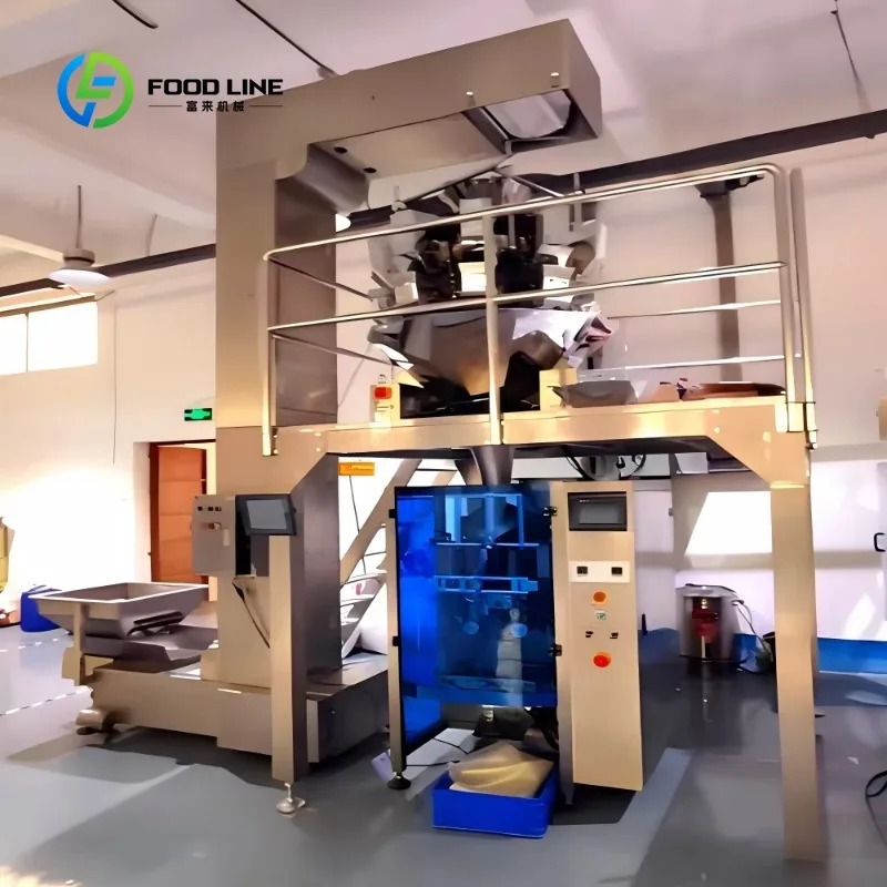 Custom Automatic Snack Packing Production Line Puffed Food Potato Banana Chips Plastic Packaging Machine Industrial Equipment