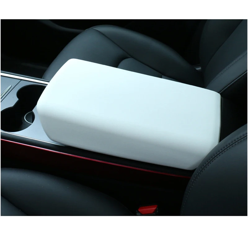 For Tesla Model Y Model 3 (highland) 2024 Central Console Armrest Cover TPE Wear-Resistant Decor Armrest Box Protector