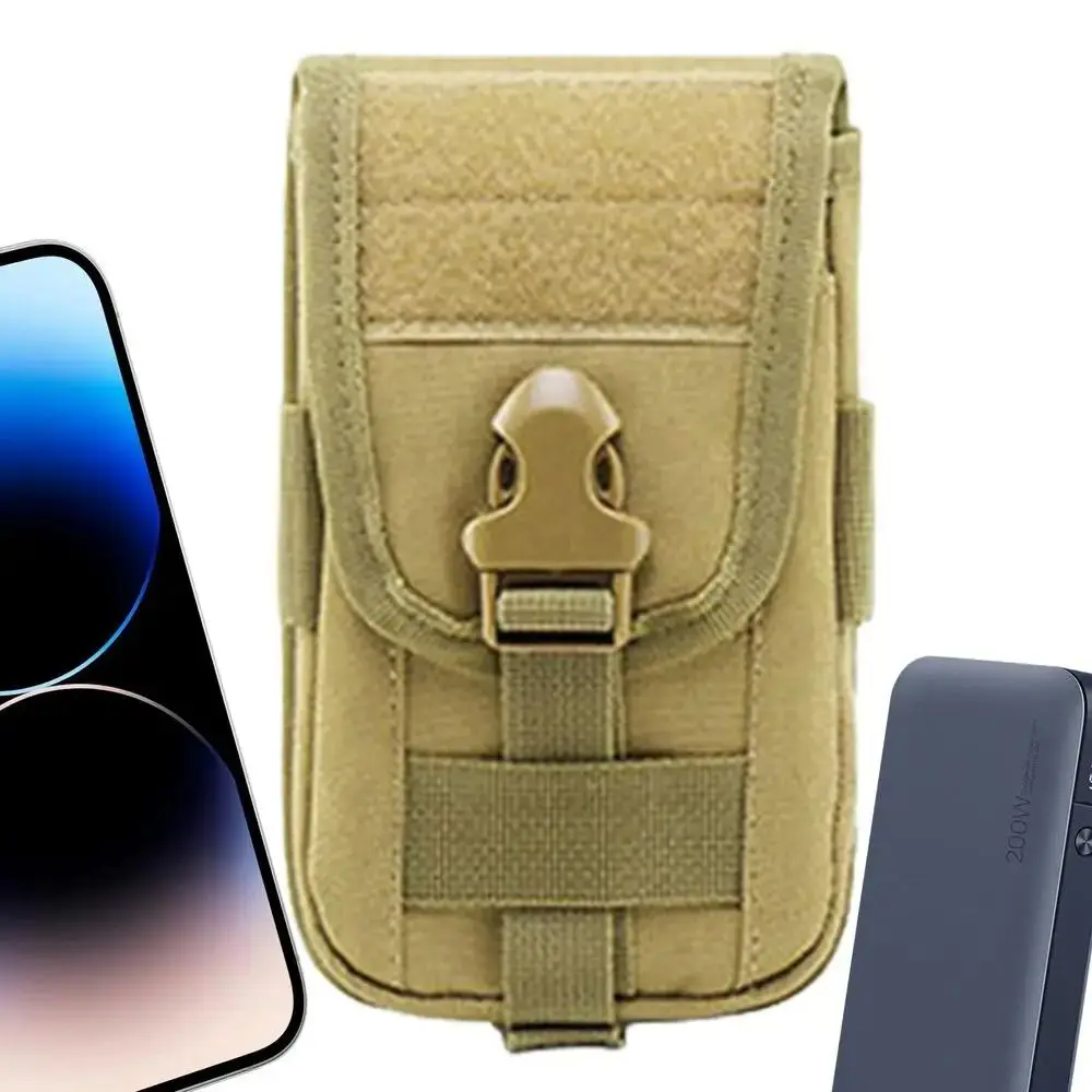 

Men's Multifunction Phone Bag 1000D Nylon Large Capacity Mobile Phone Belt Pouch Lock Portable Clip-On Case Bag Travel