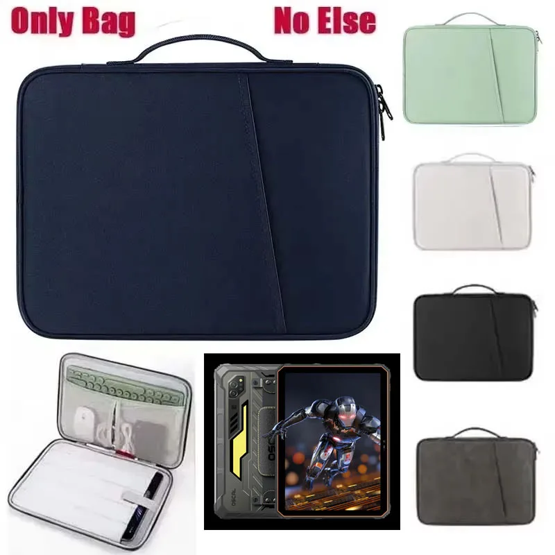 

Univeral for Oscal SPIDER 10 8 Tablet Storage Bag Waterproof Sleeve Handle Zip Pouch Organizer Pocket for Cable Mouse Keyboard
