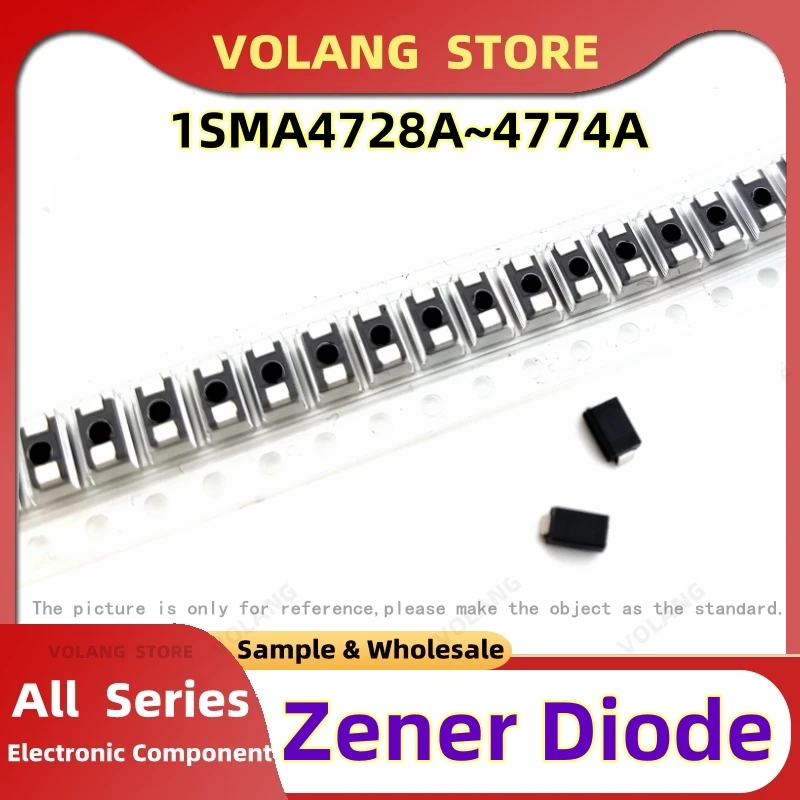 20Pcs 1W Silicon Planar Zener 1SMA4748A DO-214AC 749A 50A 51A 52A 53A 54A 755A 56A 757A 58A 759A 60A 61A 62A 63A 64A71A73A74A76A