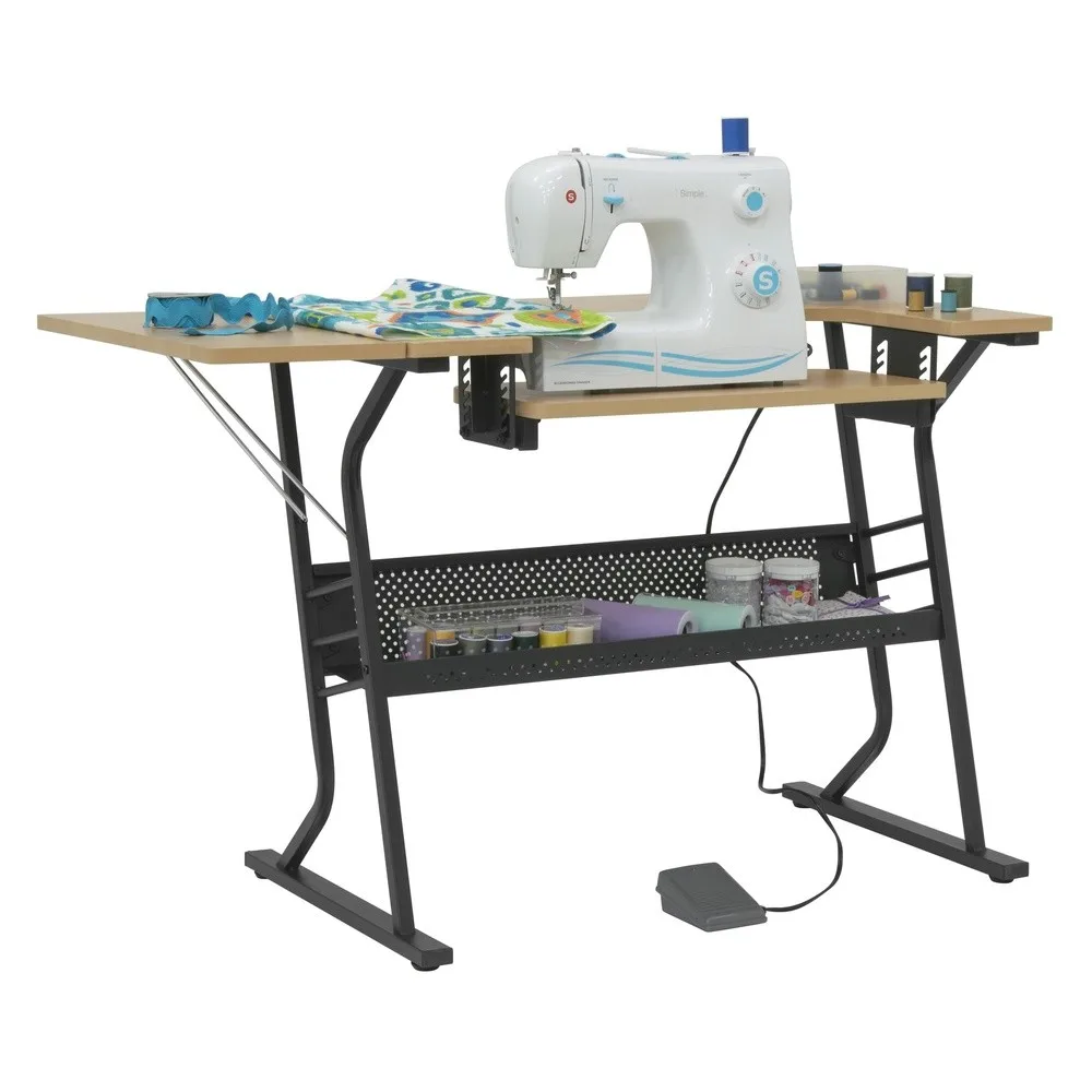 Eclipse Hobby/Sewing Craft Table Black/Maple