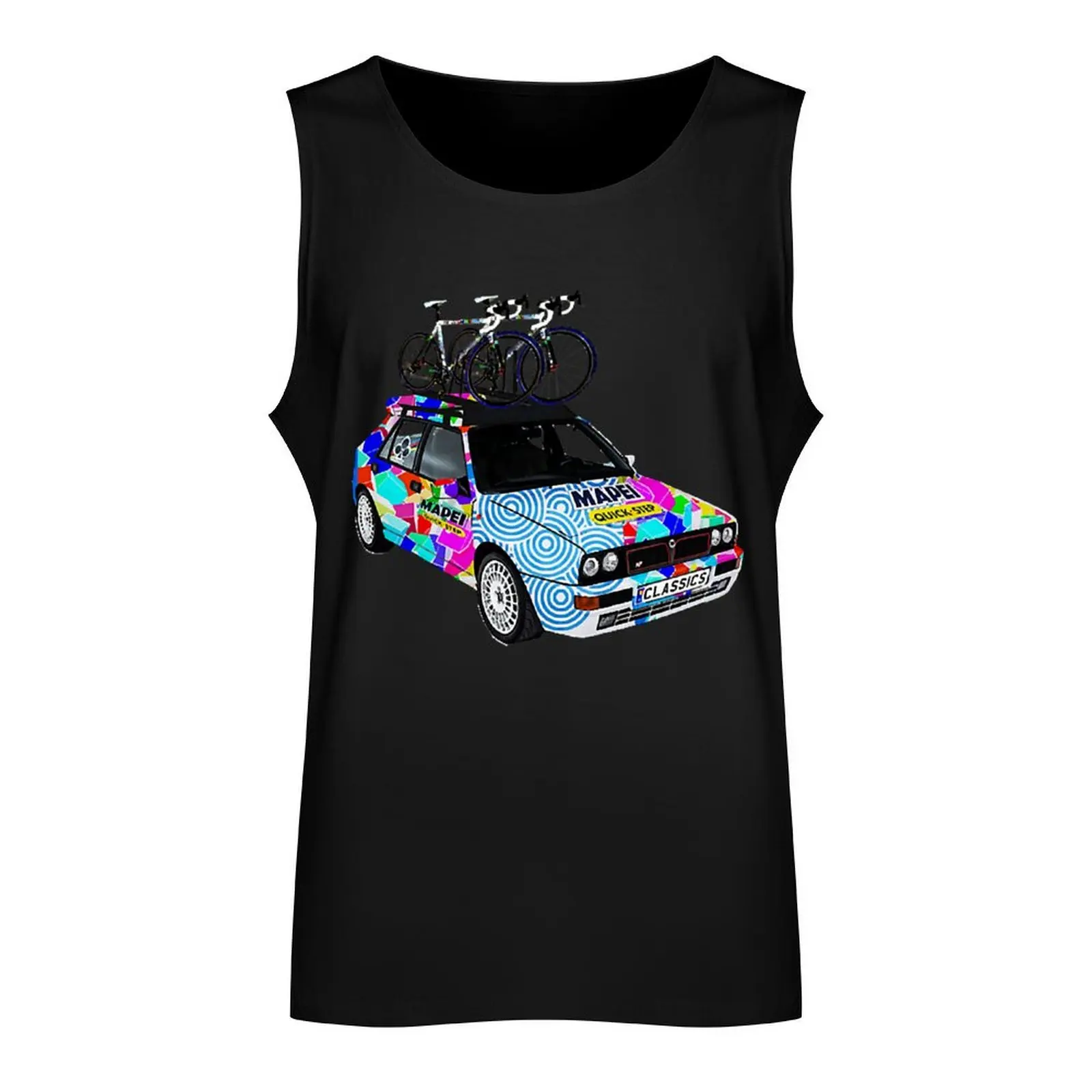 mapei cobbled classics car , Paris roubaix painting Tank Top mens designer clothes vest for men