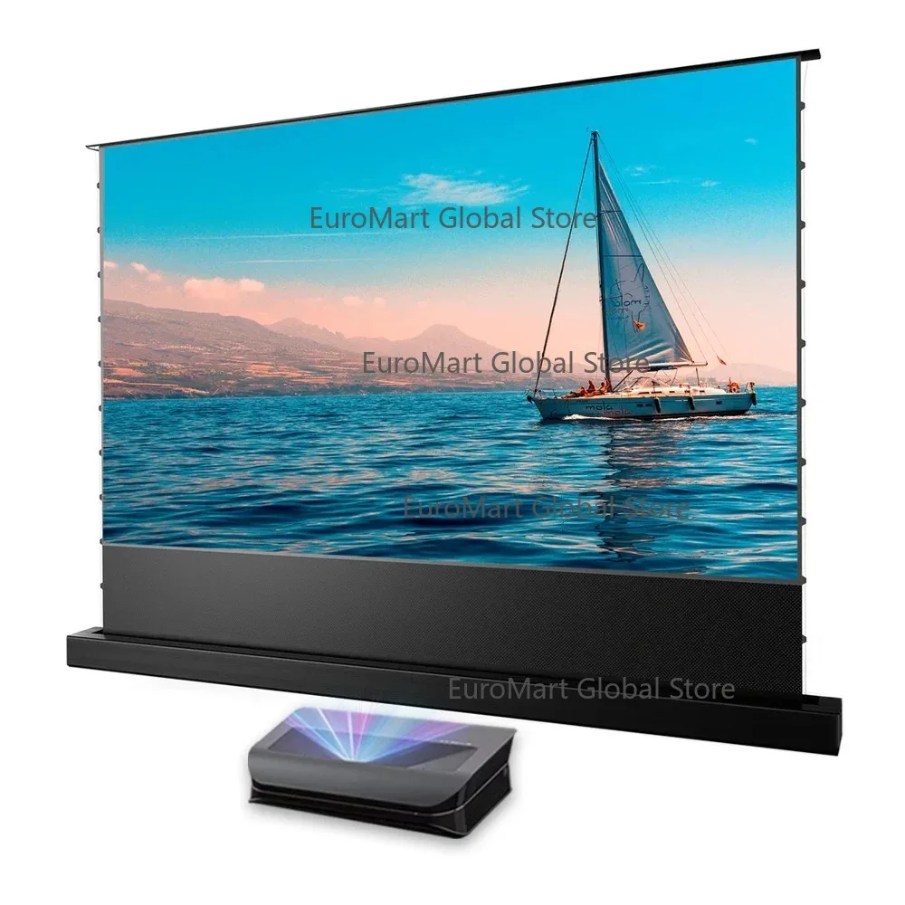 

72-120 inch CBSP ALR Projector Screen 16:9 8K Electric UST Floor Rising Projector Screen for UST 4K Laser Home Theater Proyector