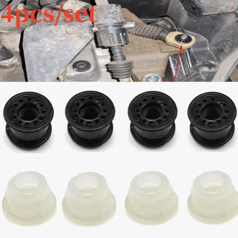 

4Pcs/set ABS Car Gearbox Pull Head Gear Shift Lever Transmission Wearable Cable 4S6P-7412-AA For Ford Focus Mk2 Fiesta Mk5