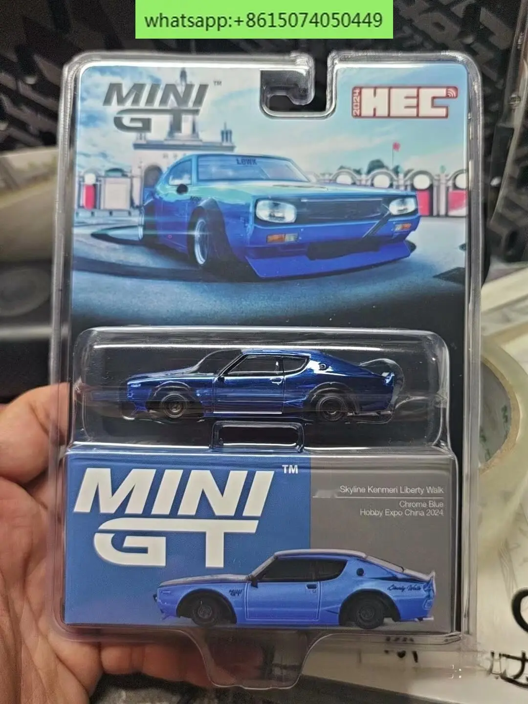 

F40 RX7 MINIGT Skyline 730 2024 Beijing Exhibition HEC Limited Edition Electroplated Blue 1/64 Alloy